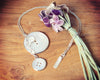 Cascade three button necklace